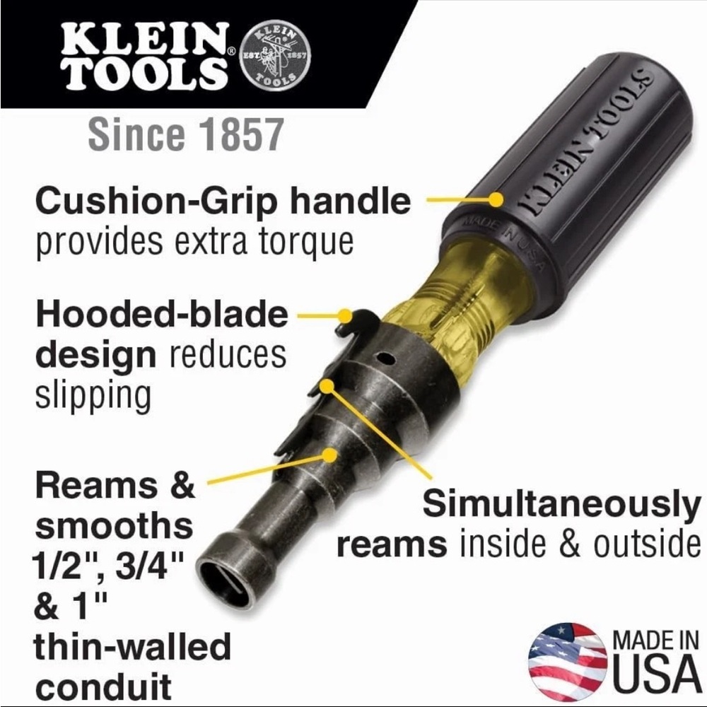 Klein Tools 85191 Conduit-Fitting and Reaming Screwdriver